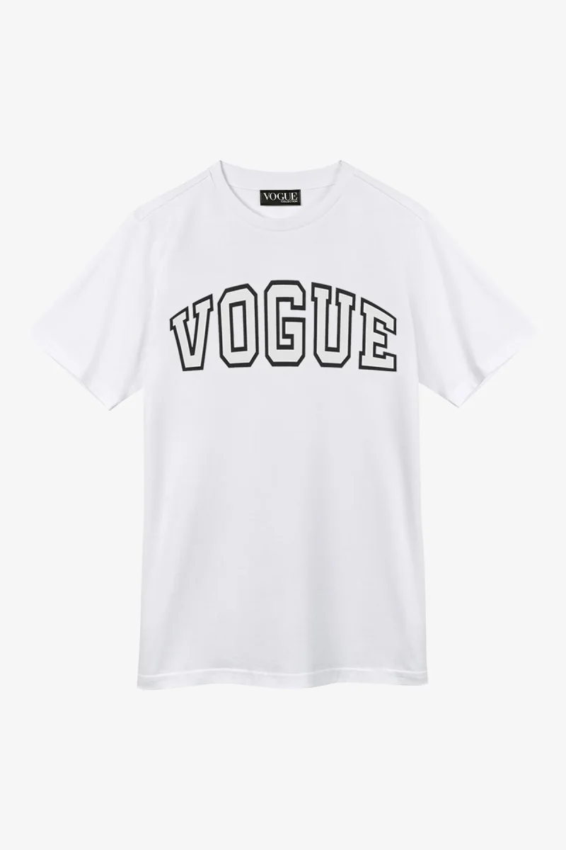 VOGUE Varsity T-Shirt White