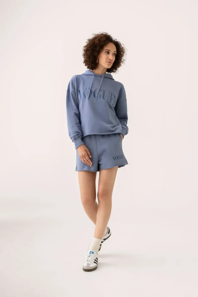 VOGUE Hoodie Denim Blue Open Edge - immagine 6