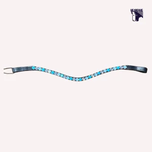 FRONTALINO SILVERLINE TACK - AZZURRO