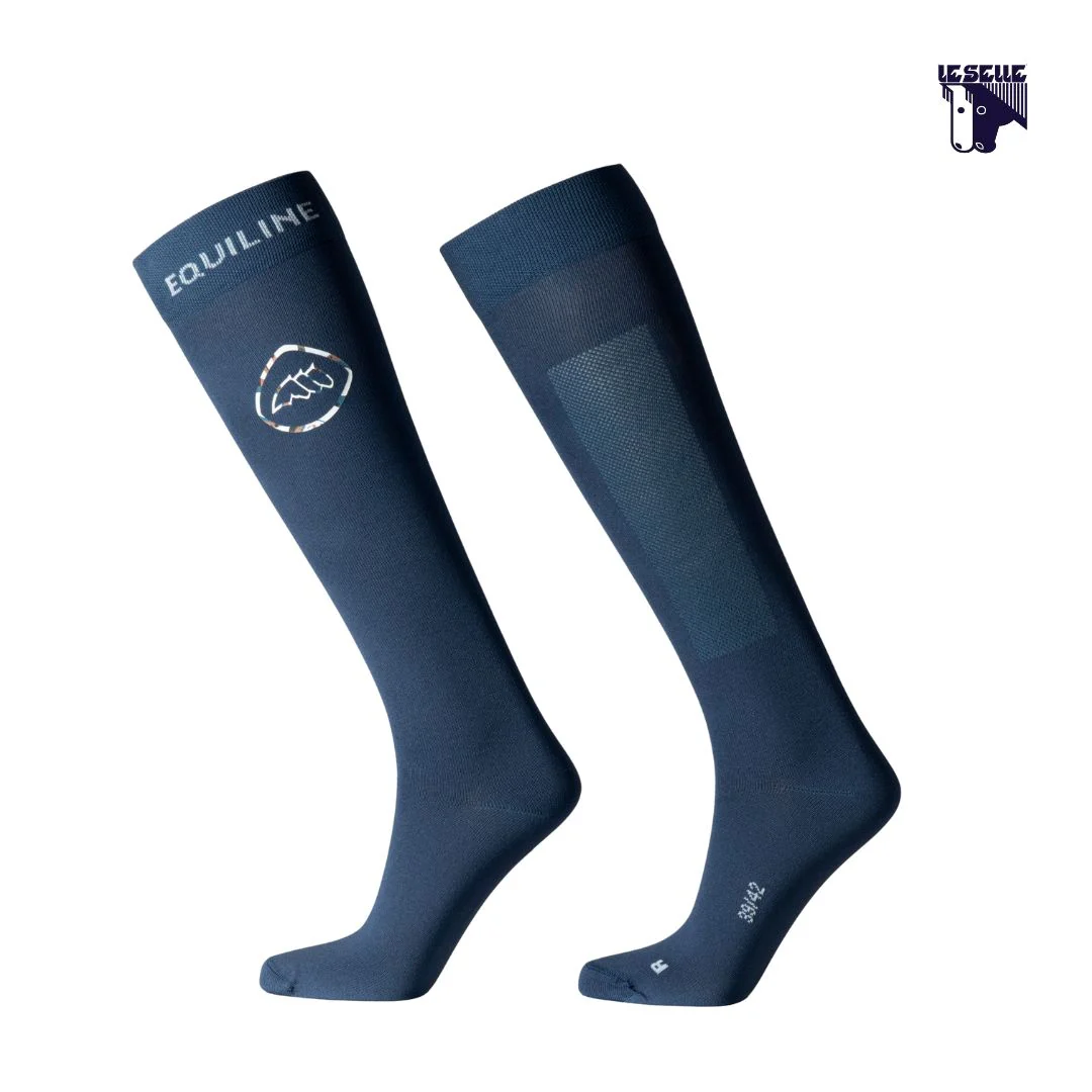 CALZINI UNISEX EQUILINE EQEPRIT - BLUE - immagine 2