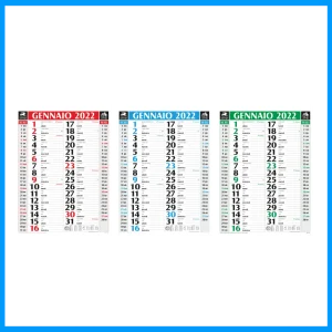 Calendario da parete classico 28,8x47cm personalizzabile (50-100 pezzi o preventivo)