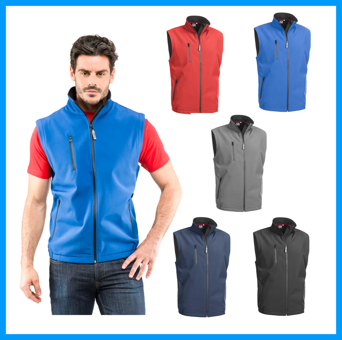 Gilet Smanicato Softshell da lavoro tempo libero “Myday Sottozero Chrono”