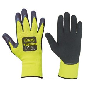 Guanto schiuma lattice giallo / nero