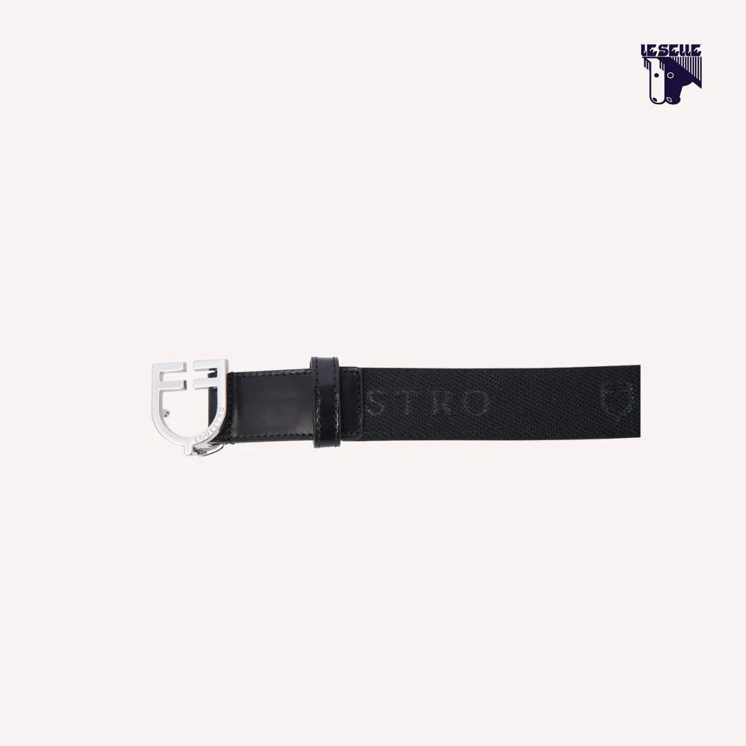 CINTURA EQUESTRO ELASTICIZZATA - NERA - immagine 3