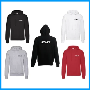 Felpa con cappuccio “staff” personalizzabile