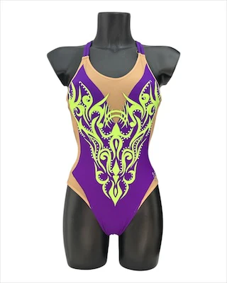 Costume onda viola tg XS - immagine 2