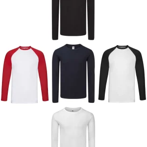 OFFERTA DEDICATA – Lotto di 10 T-shirt a manica lunga Fruit of the Loom, taglia M