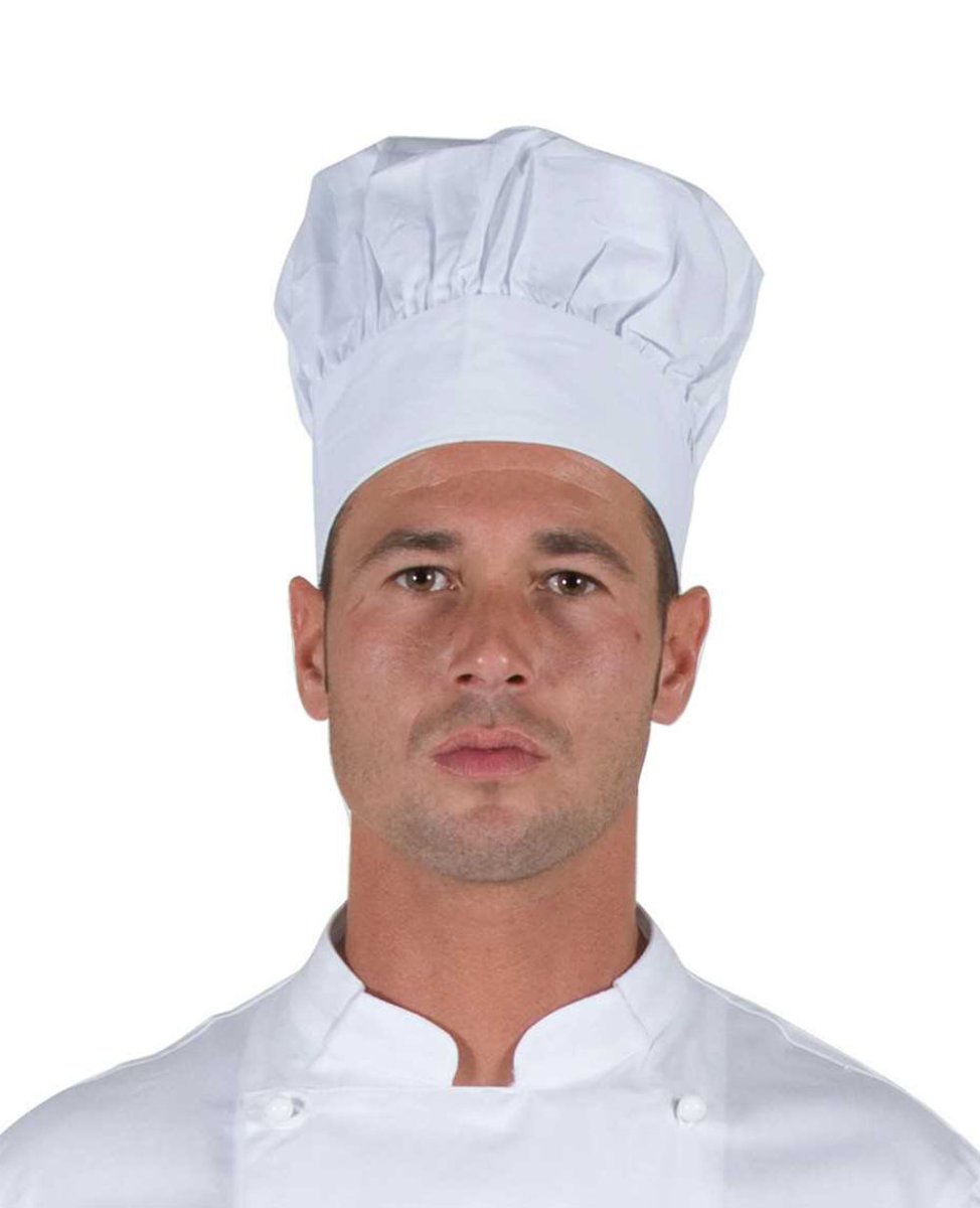 Cappello cuoco a fungo bianco