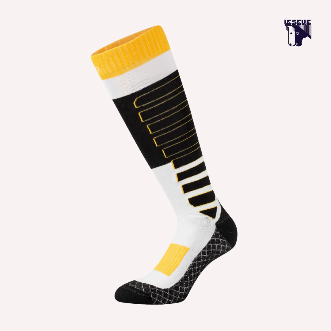 CALZINI IN TESSUTO TECNICO UNISEX EQUESTRO - NERO/GIALLO - immagine 3