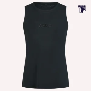 TOP PIKEUR  ATHLEISURE- NERO