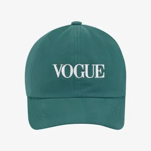 VOGUE Cap Green Embroidered Logo