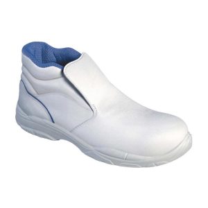 Scarpa alta bianca con puntale