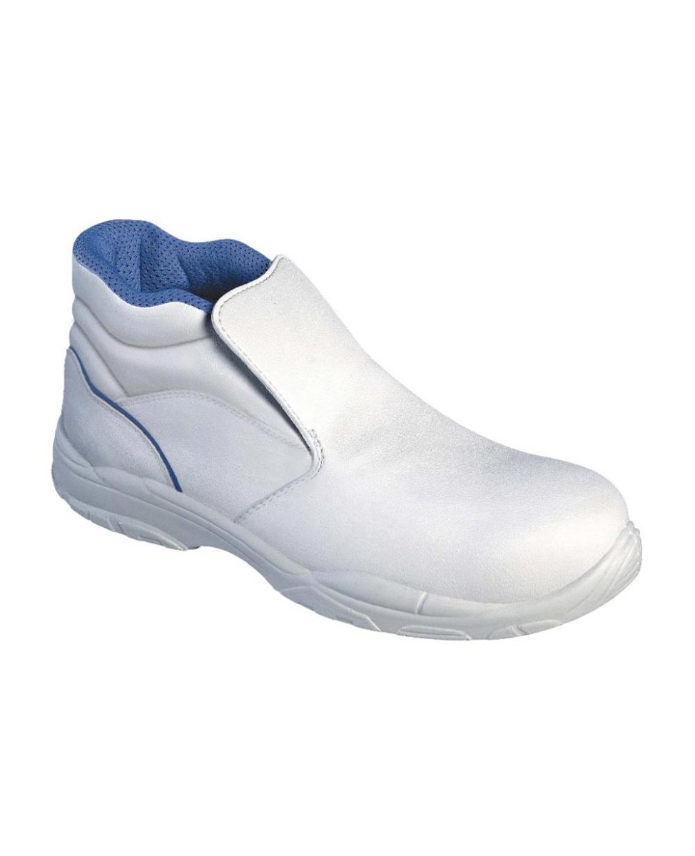 Scarpa alta bianca con puntale