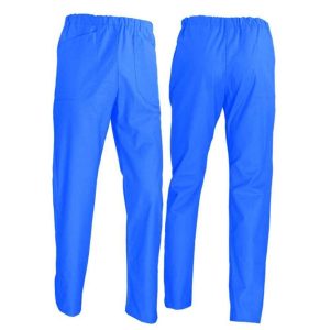Pantalone con elastico cotone azzurro