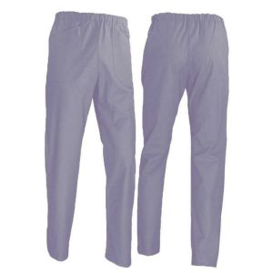Pantalone con elastico cotone grigio