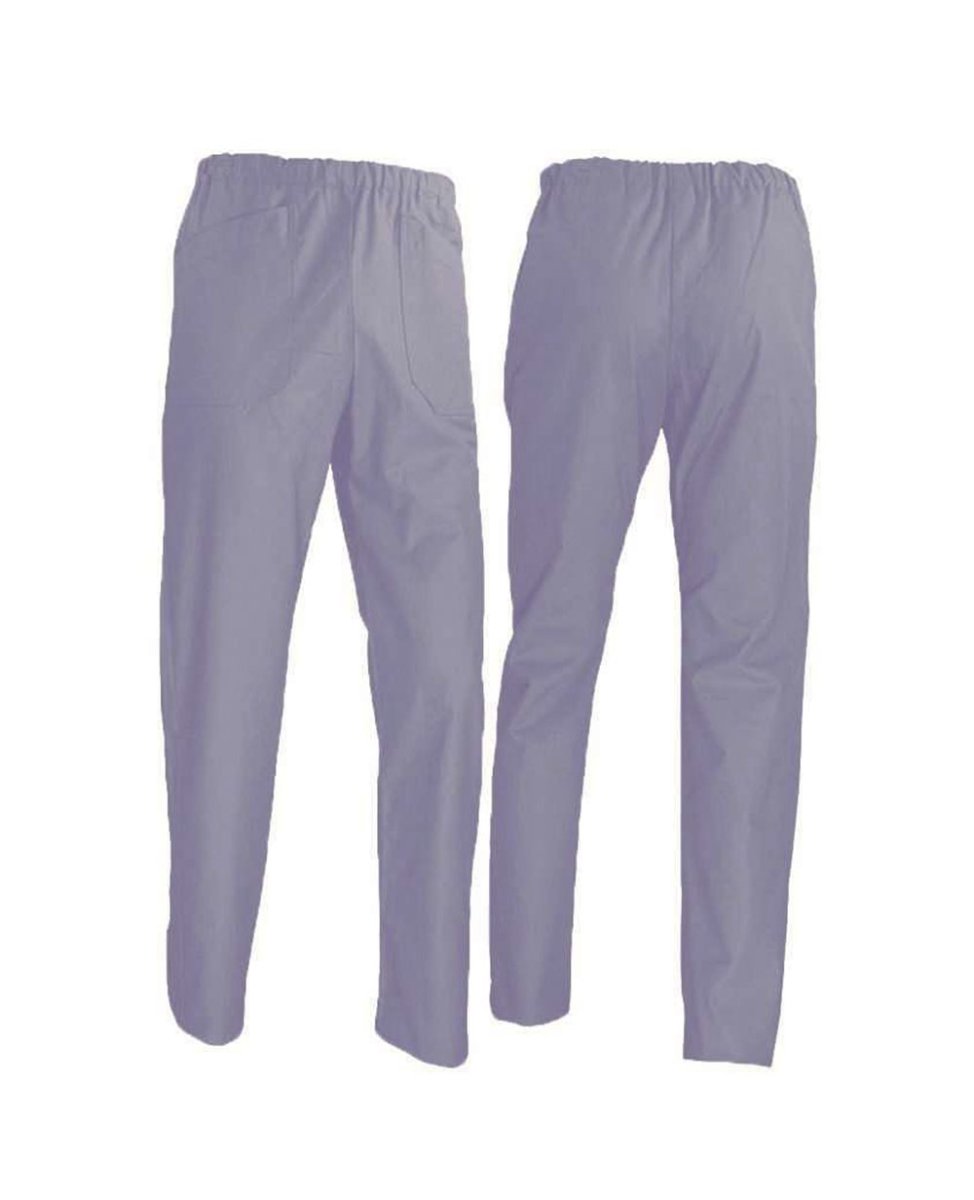 Pantalone con elastico cotone grigio - immagine 2
