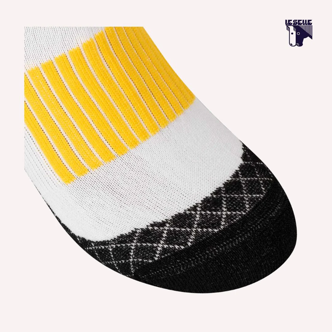 CALZINI IN TESSUTO TECNICO UNISEX EQUESTRO - NERO/GIALLO - immagine 5