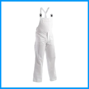 Pettorina Salopette da lavoro multitasca cotone bianchi imbianchino DPI 1a cat.
