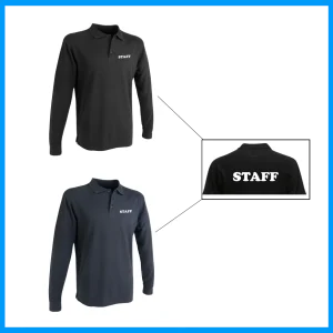 Polo unisex a maniche lunghe personalizzabile “Staff”