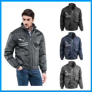 Giubbotto lavoro con maniche staccabili e portabadge a vista Quick