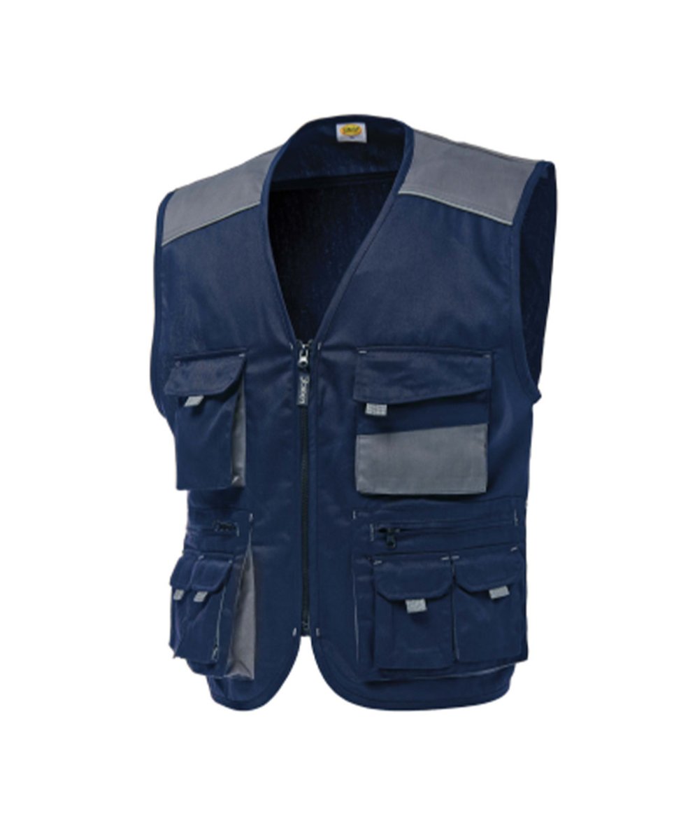 Gilet multitasche blu - immagine 2