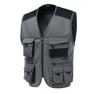 Gilet multitasche grigio