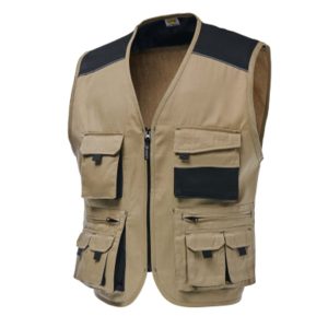 Gilet multitasche beige