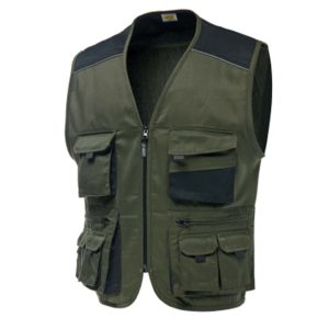 Gilet multitasche verde oliva