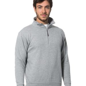 Felpa monocolore grigia