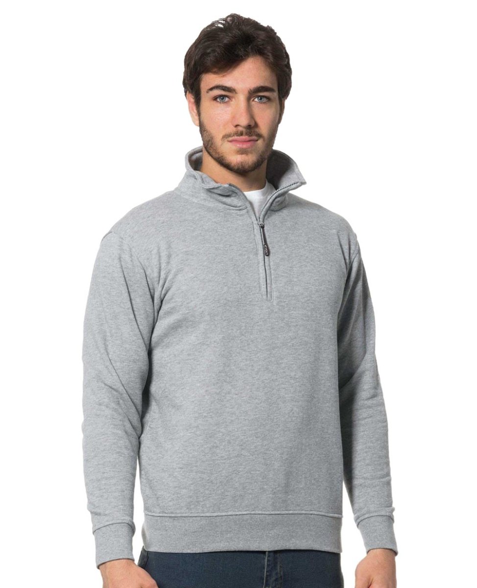 Felpa monocolore grigia - immagine 2