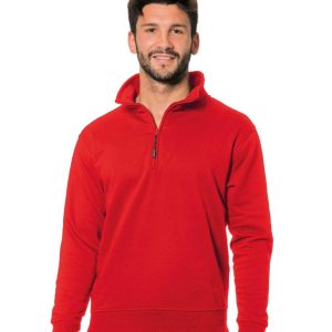 Felpa monocolore rossa