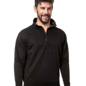 Felpa monocolore nera