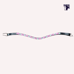 FRONTALINO SILVERLINE TACK - ROSA/AZZURRO