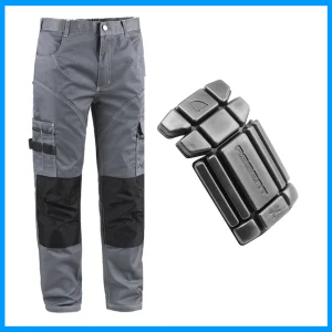Pantalone da lavoro multitasca grigio con ginocchiere “Myday Travaux” DPI 1 cat.