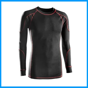 T-shirt maglia intima elasticizzata termica a maniche lunghe