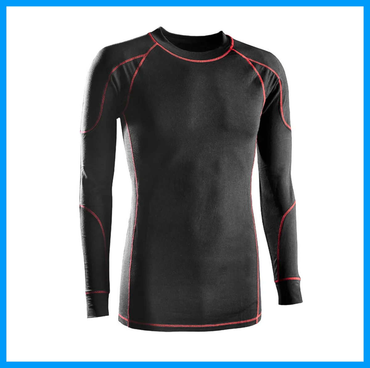 T-shirt maglia intima elasticizzata termica a maniche lunghe - immagine 2