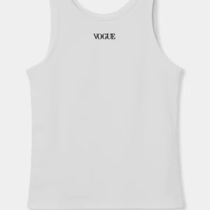 『VOGUE』ロゴ トゥルーコットン タンクトップ ホワイト
