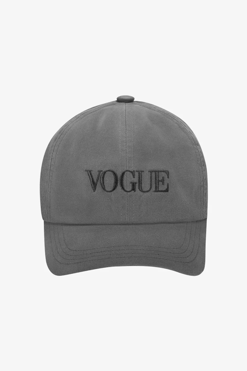 VOGUE Cap Washed Gray Embroidered Logo - immagine 2