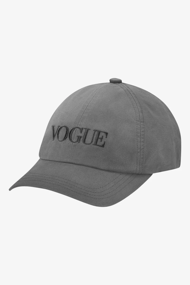 VOGUE Cap Washed Gray Embroidered Logo - immagine 4