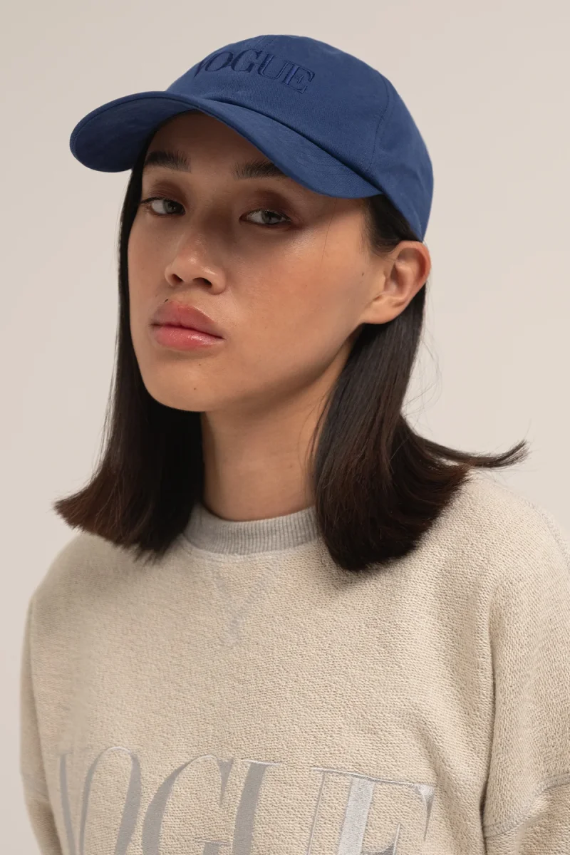 VOGUE Cap Dark Blue Embroidered Logo - immagine 6