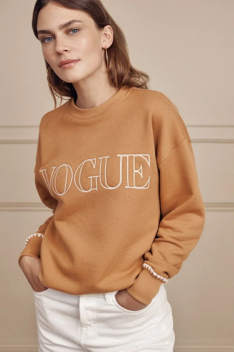 VOGUE Sweatshirt Camel - immagine 4