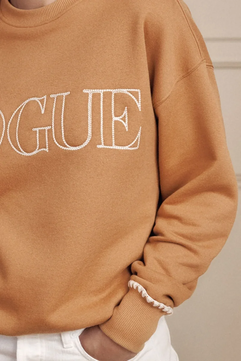 VOGUE Sweatshirt Camel - immagine 6