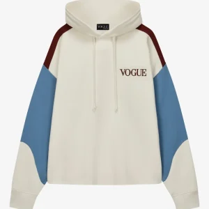 VOGUE Hoodie Cream Panel Details