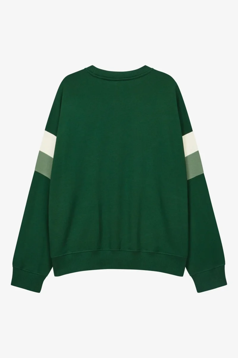 VOGUE Sweatshirt Green Contrasting Details - immagine 7