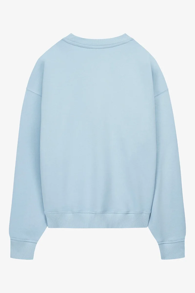 VOGUE Sweatshirt Light Blue Embroidered Colorful Logo - immagine 6