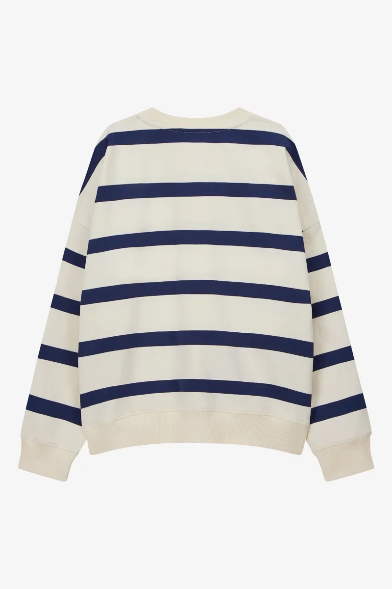 VOGUE Sweatshirt Striped Navy Embroidered Logo - immagine 7