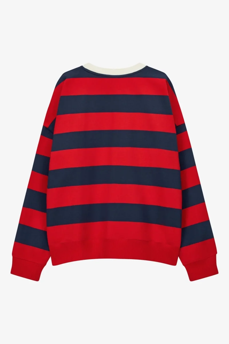 VOGUE Sweatshirt Stripes | Navy Red - immagine 7
