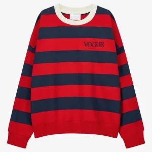 VOGUE Sweatshirt Stripes | Navy Red
