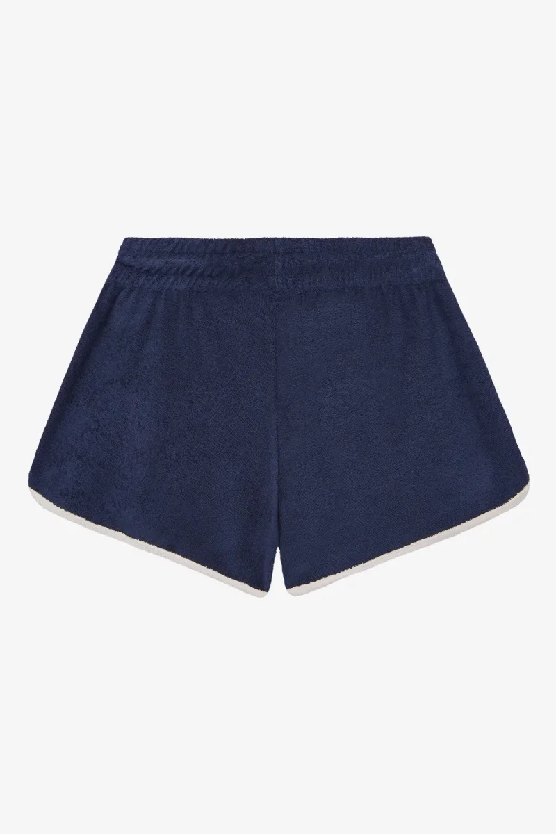 VOGUE Terry Shorts Navy Embroidered Logo - immagine 6