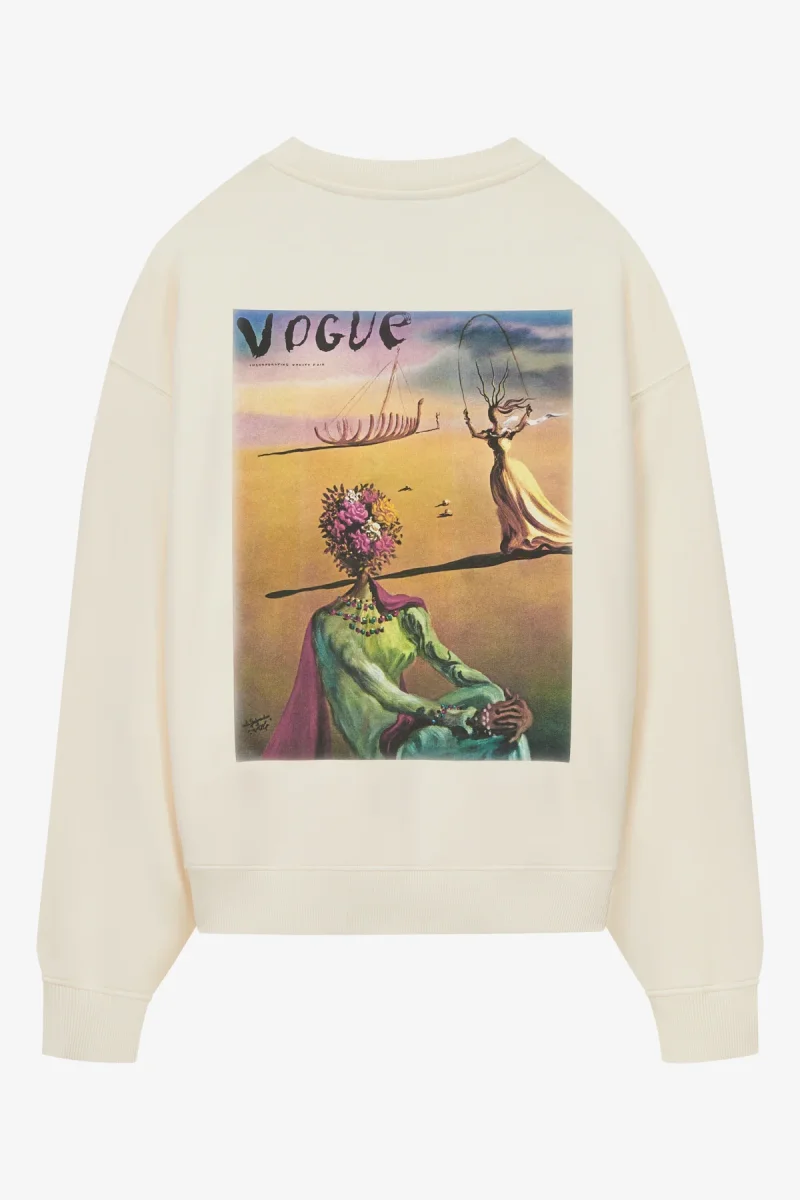 VOGUE Sweatshirt Cream Dalí Cover Print